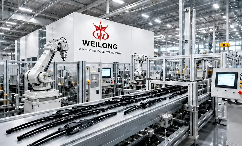 Home 22 Automated wiper blade manufacturing line with robotic production equipment