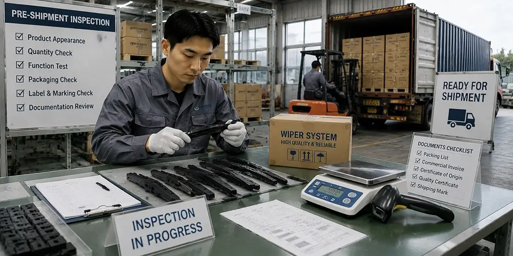 Packaging Inspection & Export Finished Unit Orders