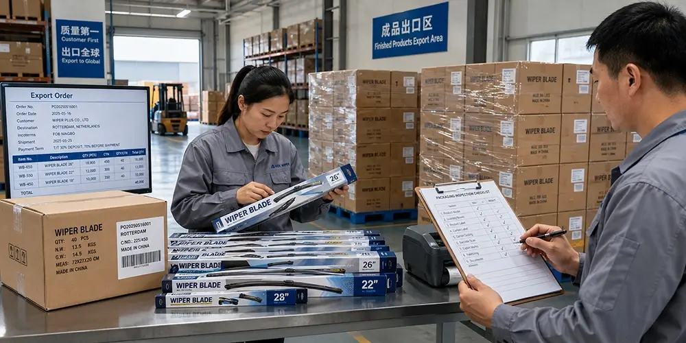 Packaging Inspection & Export Finished Unit Orders
