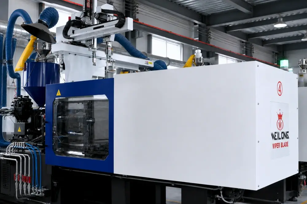 Home 9 Automated wiper blade manufacturing line with robotic production equipment